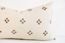 Hmong Block Print Lumbar Pillow - Earth