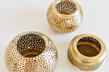 Moroccan Brass Candle Holder - Medium