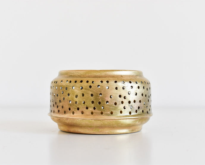 Moroccan Brass Candle Holder - Small