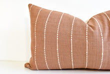 Hmong Organic Woven Lumbar Pillow - Terra Cotta