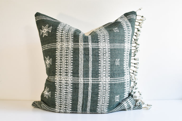 Indian Bhujodi Pillow Cover - Storm