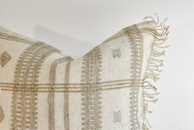 Indian Bhujodi Pillow - Ivory and Sand
