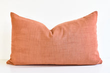 Hmong Organic Woven Lumbar Pillow - Red Orange
