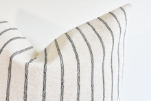 Hmong Organic Woven Striped Pillow - Black Stripe