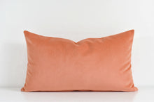 Velvet Lumbar Pillow - Dusty Peach
