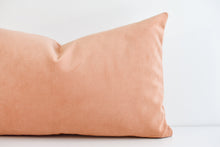 Velvet Lumbar Pillow - Melon