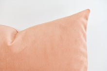 Velvet Lumbar Pillow - Melon