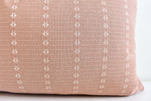 Hmong Organic Woven Lumbar Pillow - Faded Rose