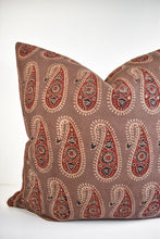 Indian Block Print Pillow Cover - Nutmeg