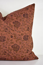 Indian Block Print Pillow - Burnt Clay