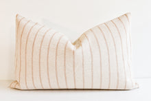 Hmong Organic Woven Striped Lumbar Pillow - Tan