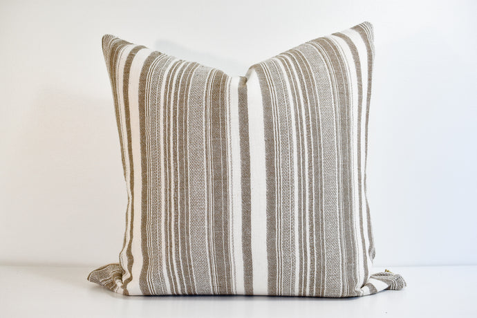 Hmong Organic Woven Pillow Cover - Dusty Earth