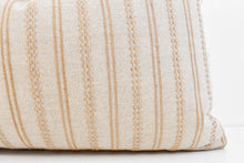 Hmong Organic Woven Lumbar Pillow - Oat and Ochre