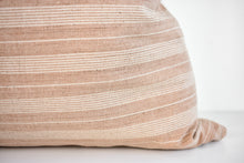 Hmong Organic Woven Striped Pillow - Sandstone