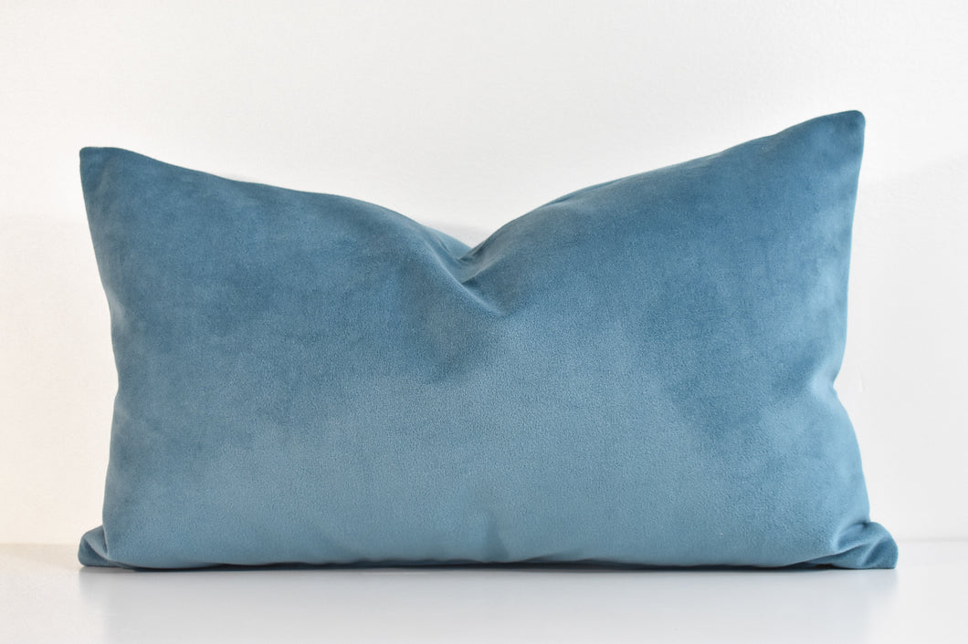 Velvet Lumbar Pillow - Ocean Tide