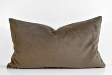 Velvet Lumbar Pillow - Mocha
