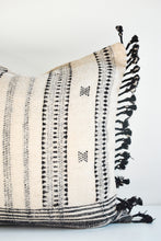 Indian Bhujodi Pillow - Ivory and Black