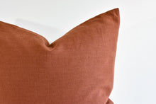 Linen Pillow - Rust