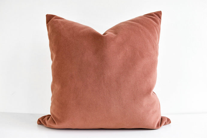 Velvet Pillow - Rosewood