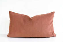 Velvet Lumbar Pillow - Rosewood