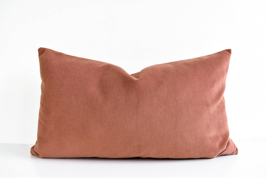 Velvet Lumbar Pillow - Rosewood – Collectiv Co.